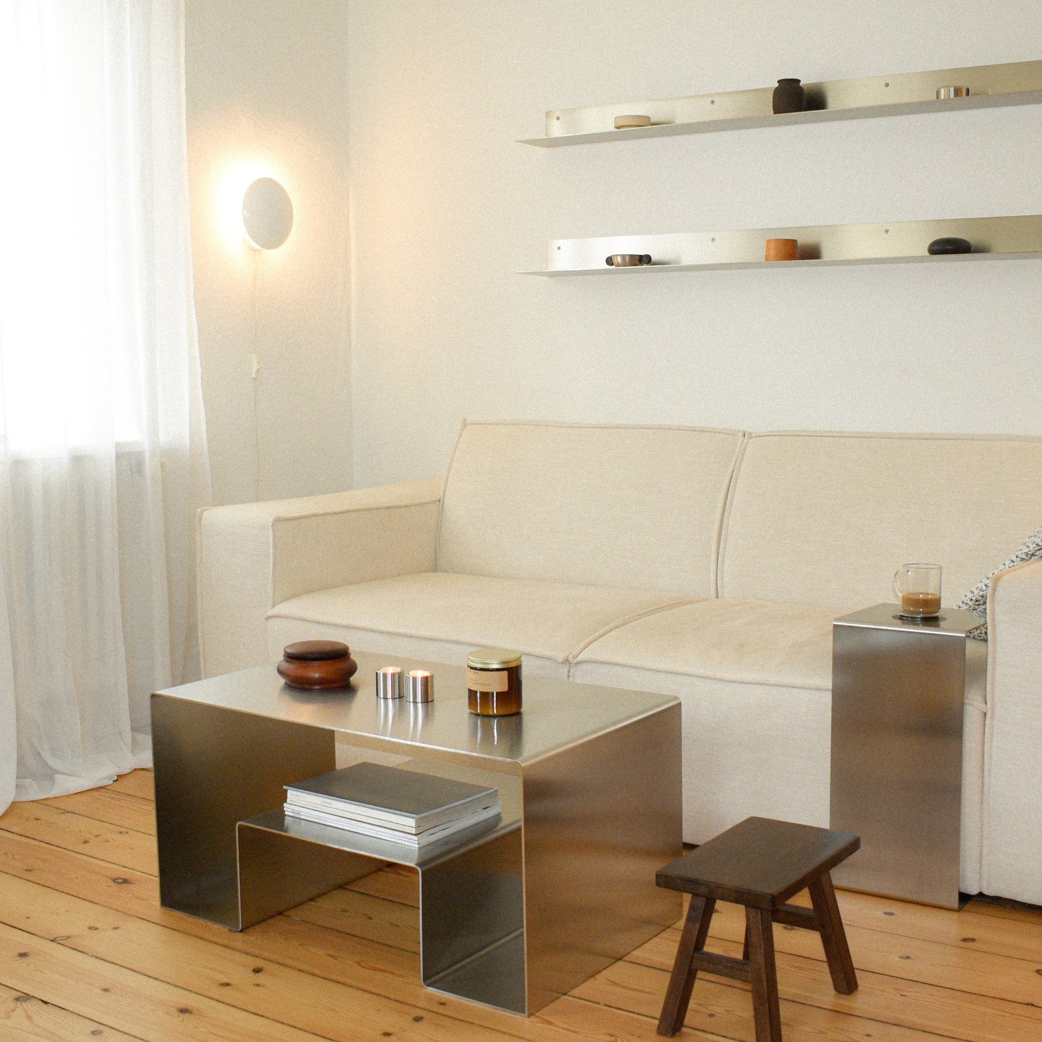 SOFATISCH AUS STAHL UPPSALA - Acier Studio
